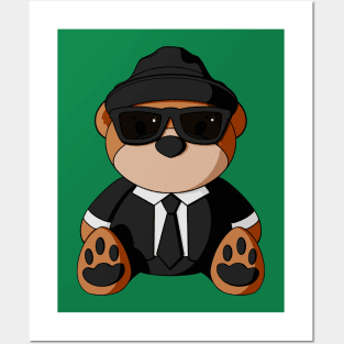 Blues Brother Teddy Bear Posters and Art